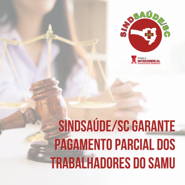 O SindSaúde/SC ganhou ação a respeito dos reajustes da CCT que não foram pagos aos trabalhadores do Samu quando estavam sob gestão da empresa Ozz. Os pagamentos parciais serão realizados no decorrer dos próximos 30 dias, contados a partir desta sexta-feira (20).

Inicialmente, receberão o pagamento parcial os trabalhadores que encaminharam os dados pessoais/formulário ao sindicato e que constam no cálculo de liquidação apresentado pelo perito em juízo. O sindicato tem um limite diário de valores referentes a transferências bancárias, portanto não há como todos receberem na mesma data.

Importante ressaltar que temos um prazo para cumprir estes pagamentos e, ao final deste, o valor restante será devolvido para conta em juízo, conforme decisão judicial.