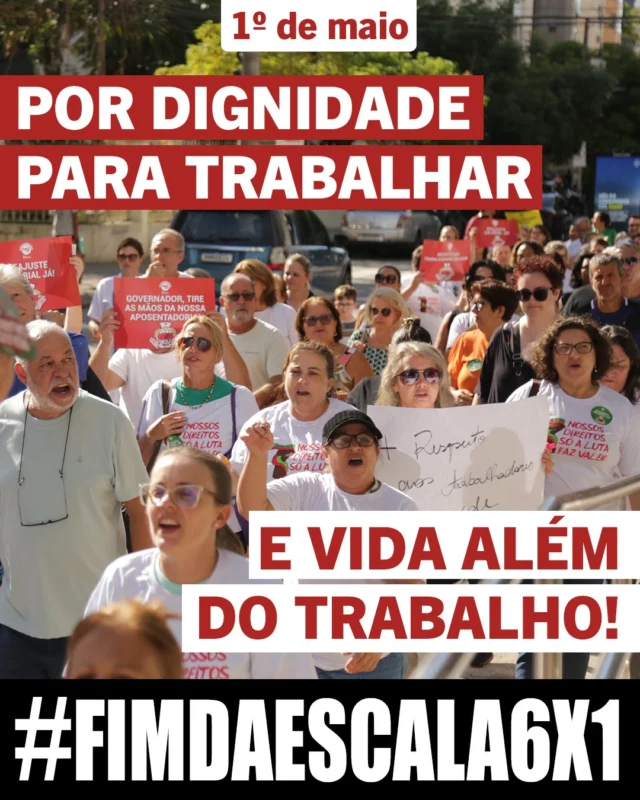 🚩 1º de Maio!

Mais do que uma celebração, o Dia dos Trabalhadores e Trabalhadoras é um chamado à luta.

Vivemos uma época marcada pela precarização e por cortes de direitos. Jornadas exaustivas, múltiplos empregos e relações de trabalho instáveis ou informais fazem parte da rotina de milhões de trabalhadores. 

Quem atua na saúde sente bem o peso dessa precarização. Trabalhamos para cuidar da vida dos outros enquanto enfrentamos rotinas que, muitas vezes, comprometem a nossa própria saúde física e mental. 

Exemplos não faltam: concursos públicos escassos e com vagas insuficientes, avanço das terceirizações, pejotização e redução das equipes são apenas algumas das situações que fragilizam nossos direitos, dividem a categoria e prejudicam o atendimento à população. 

✊ Mas a classe trabalhadora resiste. Resiste nas mobilizações, nas assembleias, nas greves e no cotidiano do trabalho. Resiste quando se organiza, quando se reconhece como parte de uma coletividade e quando transforma indignação em ação.

No contexto atual, a luta pelo fim da escala 6x1, em debate na Câmara dos Deputados, é uma das expressões mais urgentes da busca por dignidade. É preciso virar o jogo: reduzir a jornada sem reduzir salários, garantir tempo para viver e enfrentar um modelo que adoece e esgota a maioria da população. 

🚩 Reduzir a jornada é também uma questão de saúde!
🚩 Pelo fim da escala 6x1 e por condições dignas de trabalho!