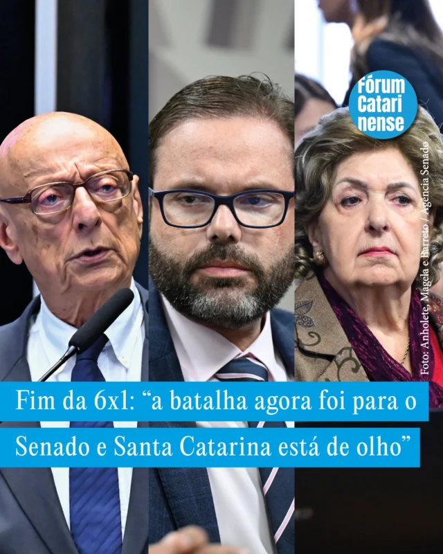 ALCOLUMBRE TENTA “MANOBRA” PARA ATRAPALHAR 6X1 NO SENADO |

Depois da aprovação do fim da escala 6x1 na Câmara dos Deputados, na madrugada do dia 28 de maio, a Proposta de Emenda à Constituição (PEC) n° 221/2019, que pode instituir a escala 5x2 já nos próximos meses, vai para o @senadofederal. A bancada de Santa Catarina no Senado é composta por @esperidiaoamin (PP) e @jorgeseifjunior (PL) e @senadoraivete_oficial (MDB).

Também nesta quinta, dia 28 de maio, o presidente do Senado, @davialcolumbre (União Brasil-AP), enviou à Comissão de Constituição e Justiça (CCJ) uma “proposta alternativa” que em vez de acabar com a 6x1, permite que definições sobre jornada e escala de trabalho sejam estabelecidas mediante acordo individual entre empregado e empregador, convenção coletiva ou “livre pactuação contratual direta”.

Para dirigentes do Fórum Catarinense de Defesa do Serviço Público, “a batalha agora é no Senado e Santa Catarina está de olho nos senadores Espiridião Amin (PP) e Jorge Seif (PL) e na senadora Ivete da Silveira (MDB) que não deve concorrer à reeleição. Nosso Estado não merece passar a mesma vergonha que passou na Câmara, onde 10 dos 22 parlamentares contra o fim da 6x1 são de Santa Catarina. Também precisamos estar atentos às manobras que querem atrapalhar o fim da 6x1, como a proposta pelo presidente do Senado, Davi Alcolumbre”.

ENTENDA A PROPOSTA APROVADA NA CÂMARA

A Proposta aprovada na @camaradeputados define que o limite da jornada cai para 42 horas semanais, 60 dias após a promulgação da nova emenda constitucional, já com o repouso remunerado de dois dias por semana. Doze meses depois dessa etapa, o limite será fixado definitivamente em 40 horas semanais. 

#FórumCatarinense #CongressoNacional #SenadoFederal #Alcolumbre #Amin #Seif #FimDa6x1 #6x1 #ServiçoPúblico